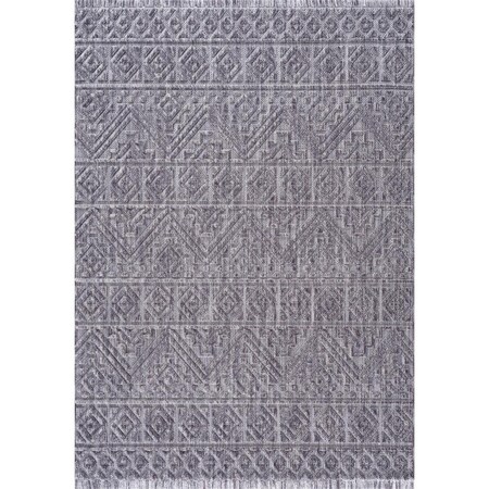Rlm Distribution 1 ft. 10 in. x 3 ft. Chelsea Kane Rectangle Accent Rug, Smoke HO3089903